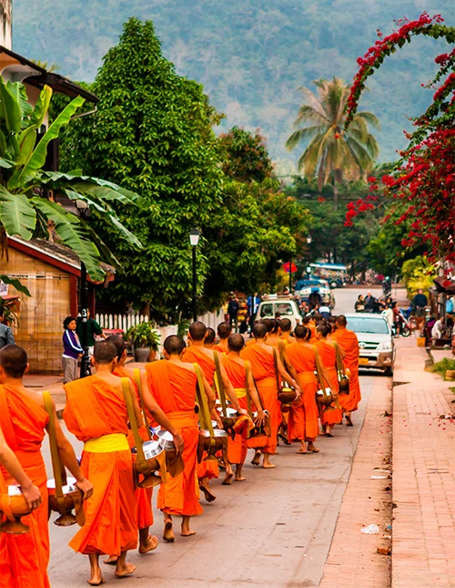 Mönche in Luang Prabang
