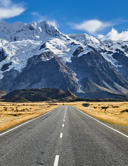 Blick auf den Mount Sefton im Mount-Cook-Nationalpark, Neuseeland
