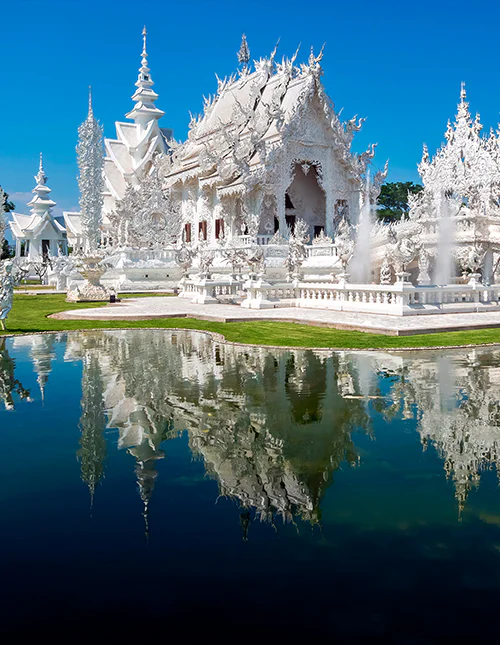 Der Weiße Tempel in Chiang Rai, Thailand.