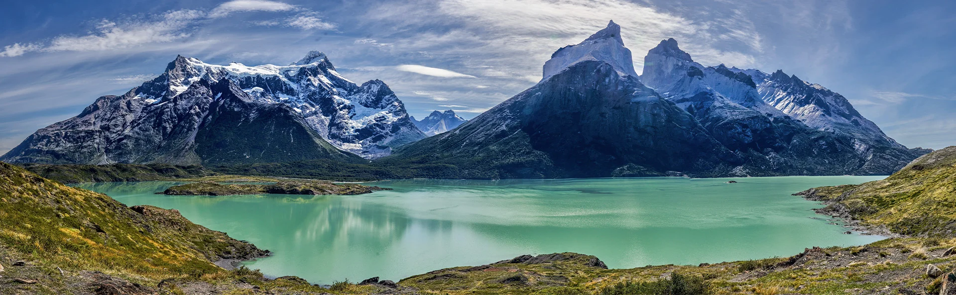 Wunderschönes Licht über dem Nationalpark Torres del Paine, Chile