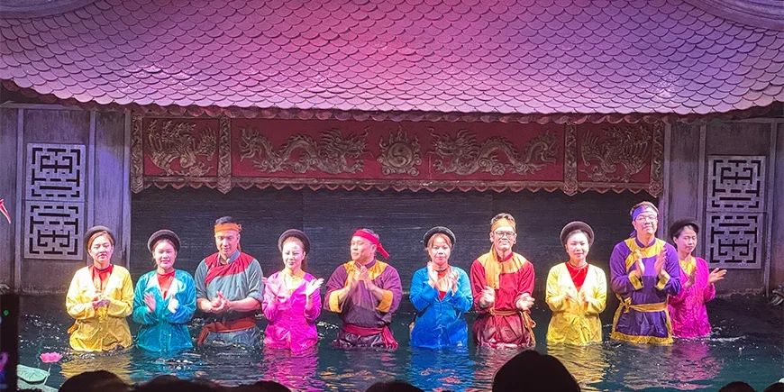 Wasserpuppentheater in Hanoi