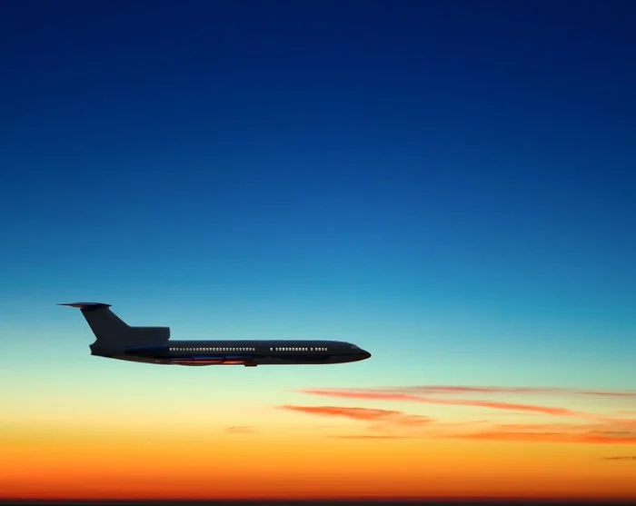 Auf dem Heimflug von Peru dem blauen Himmel entgegen