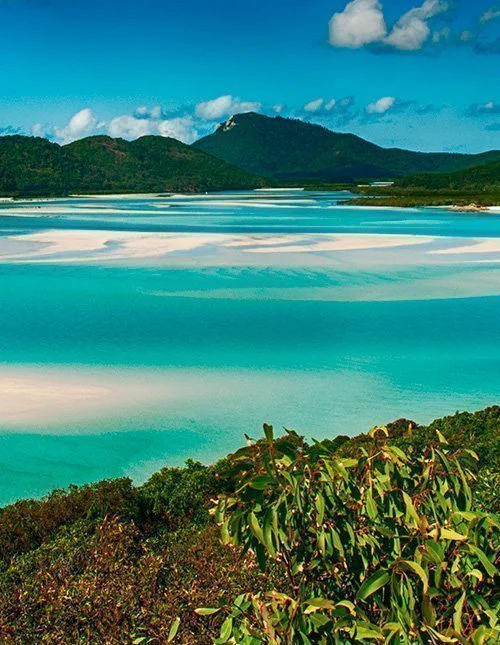 Lagune am Whitehaven Beach im Nationalpark, Queensland