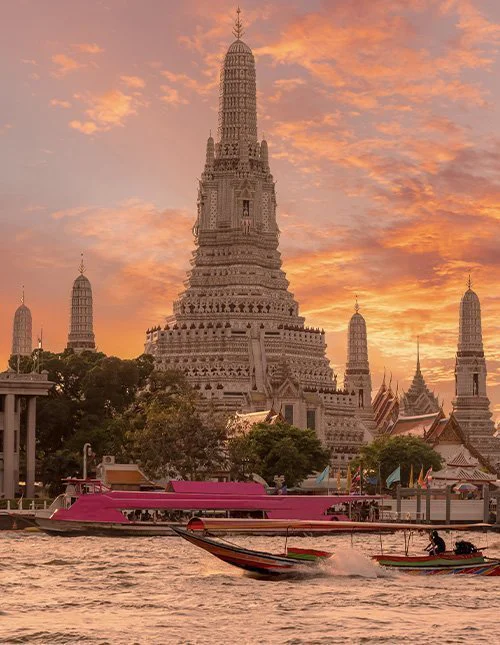 Der schönste Aussichtspunkt: Wat Arun in Bangkok, Thailand