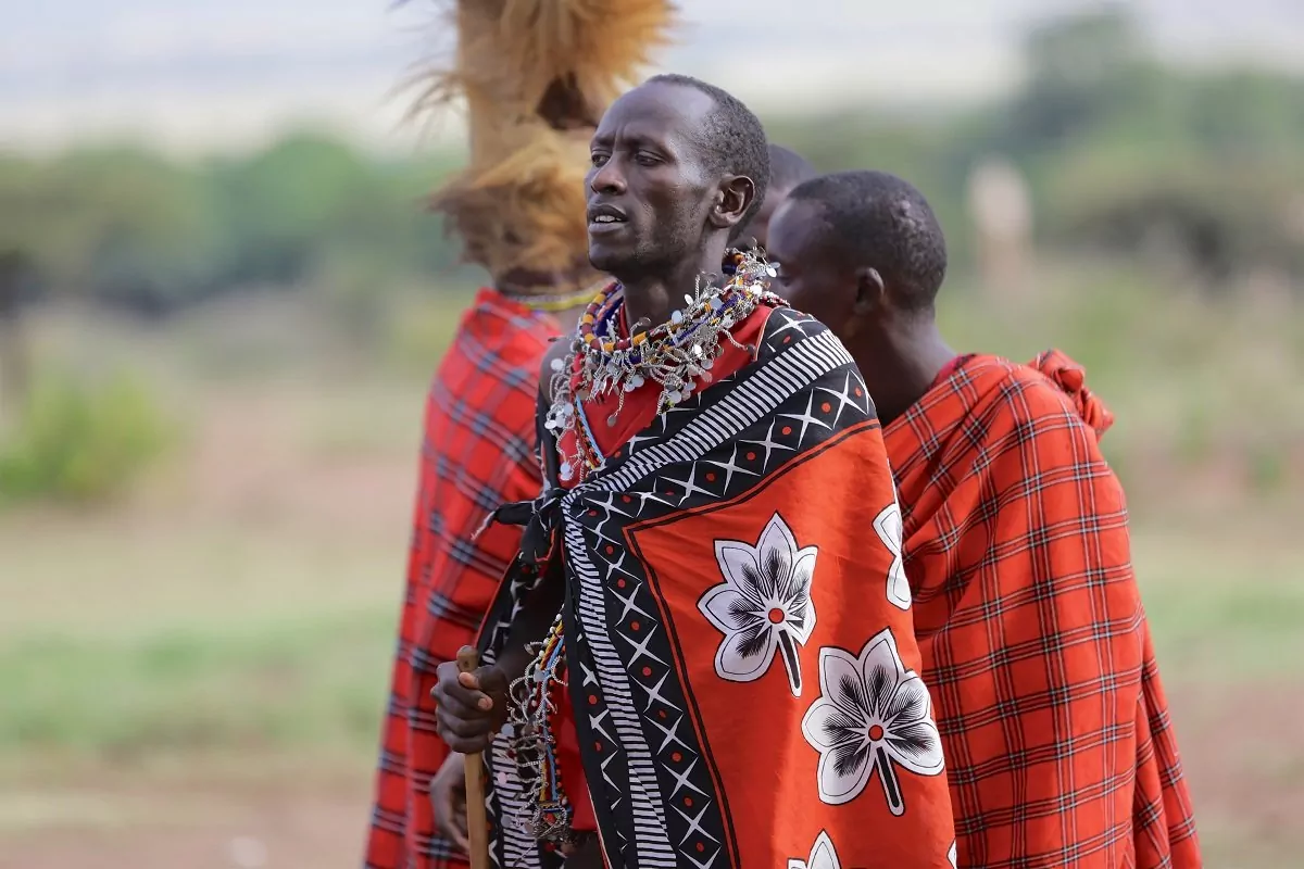 Auf Besuch in einem Masai-Dorf