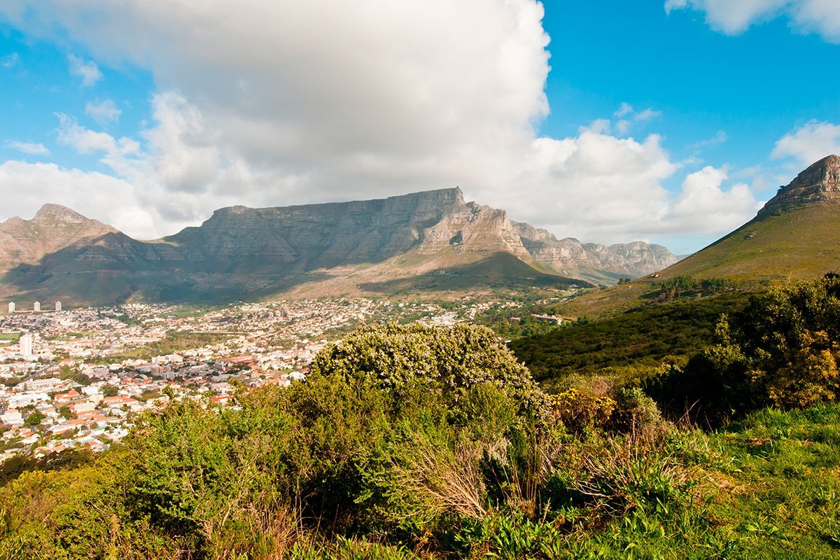 Aussicht auf Lions Head und Cape Town