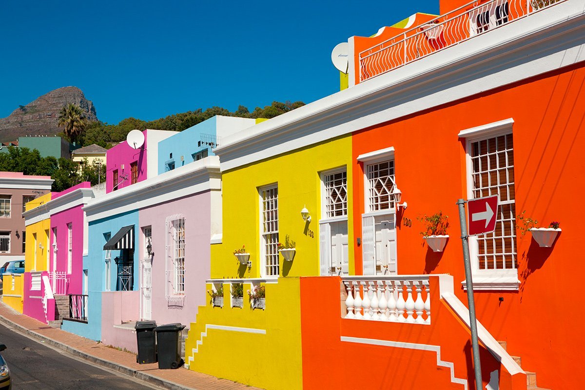 Das bunte Viertel Bo Kaap in Cape Town