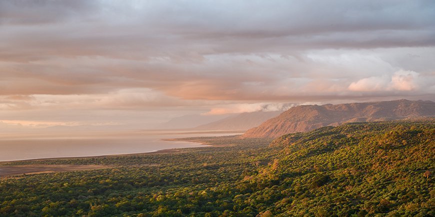 Die Aussicht auf den Lake Manyara 