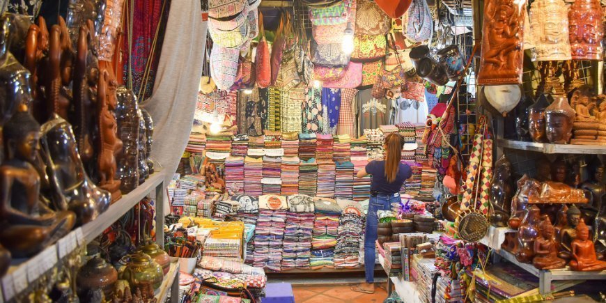 Markt in Siem Reap, Kambodscha