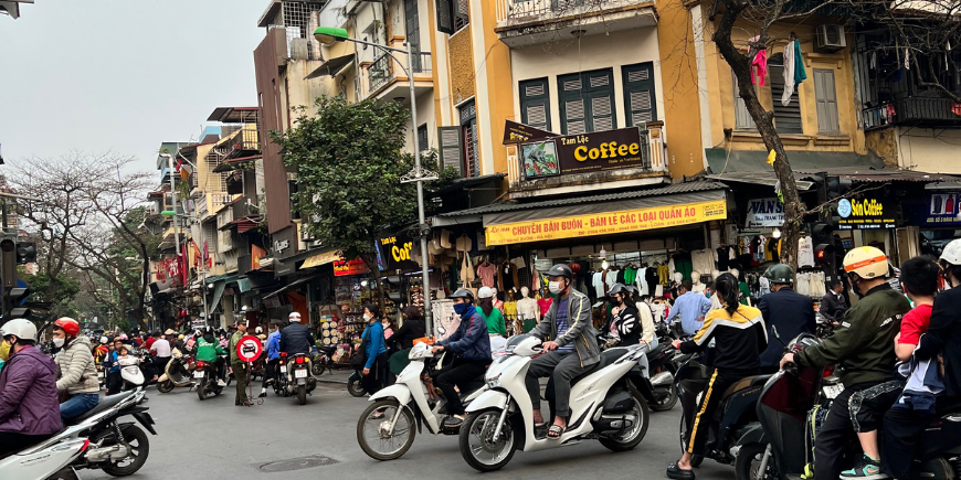 Scooter in der Altstadt von Hanoi