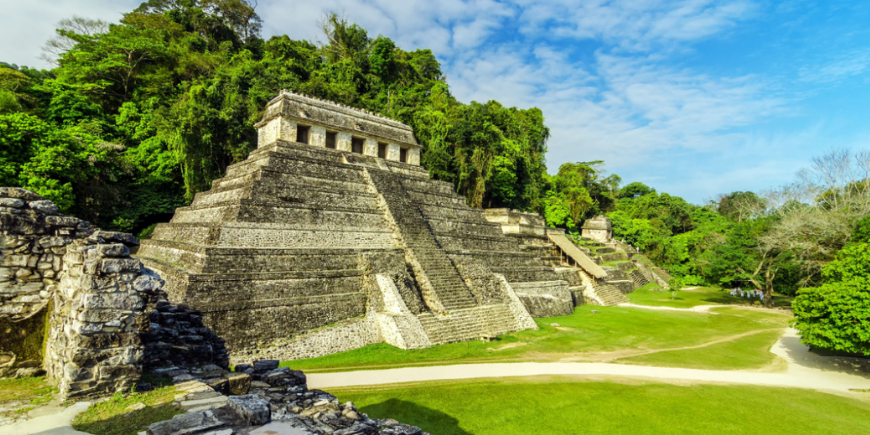 Die Ruinen der Maya in Palenque, Mexiko