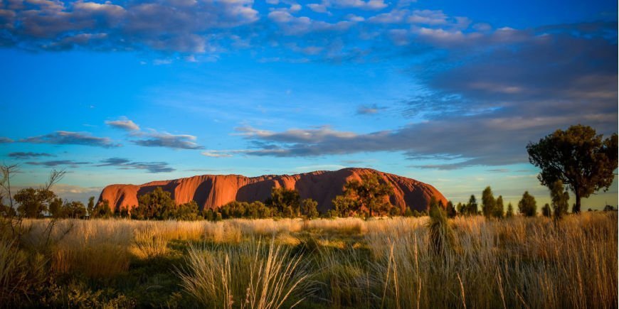 Sonnenuntergang über Uluru