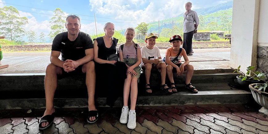 Die Familie von Dino und Mira in Sri Lanka