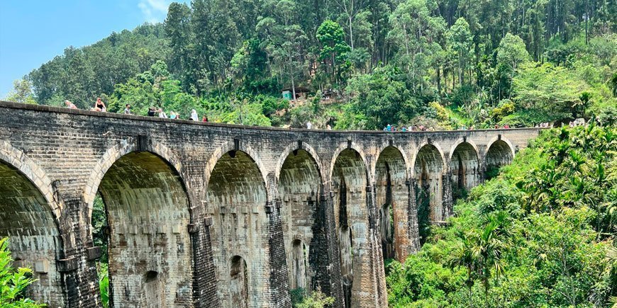 Nine Arches Bridge in Sri Lanka