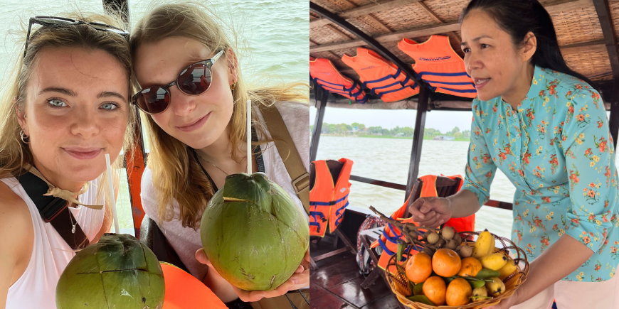 Collage von einer Reise im Mekongdelta