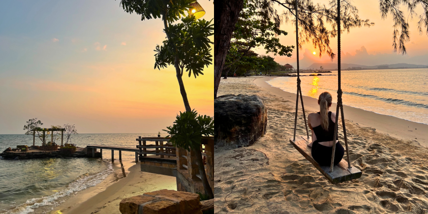 Sonnenuntergang am Strand von Phu Quoc 