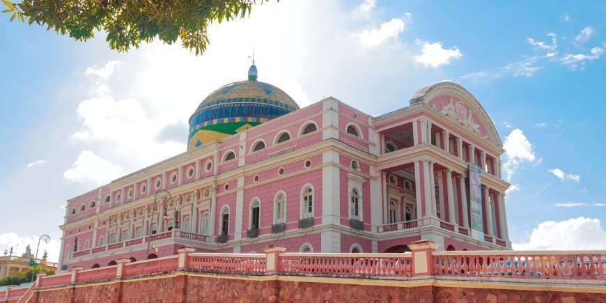 Das wunderschöne Teatro Amazonas in Manaus, Brasilien