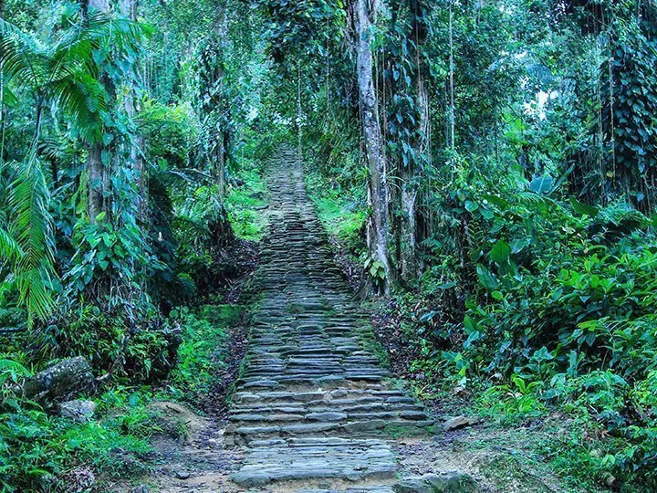 Wanderung zur Lost City, Kolumbien