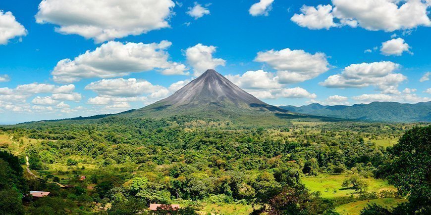 Blick auf den Vulkan Arenal in Costa Rica