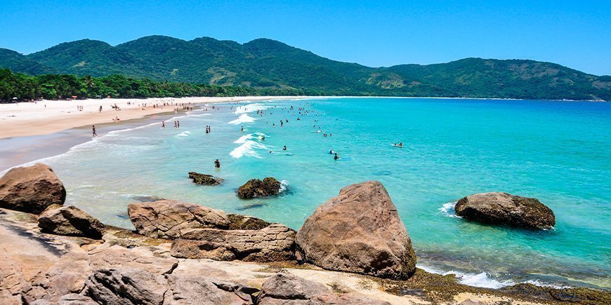 Sonniger Tag in Lopes Mendes in Brasilien