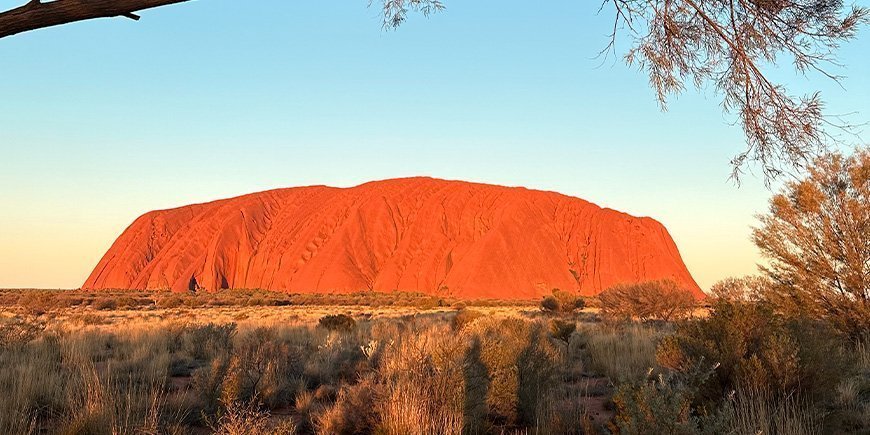 Uluru im Sonnenuntergang