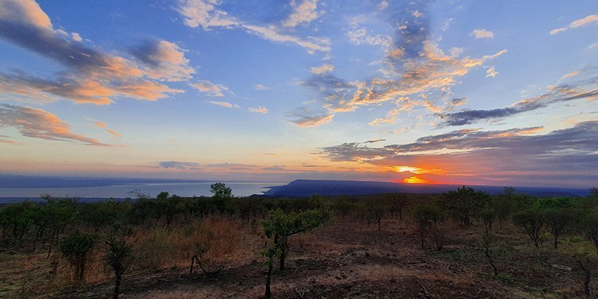 Blick vom Ngorongoro Wild Camp