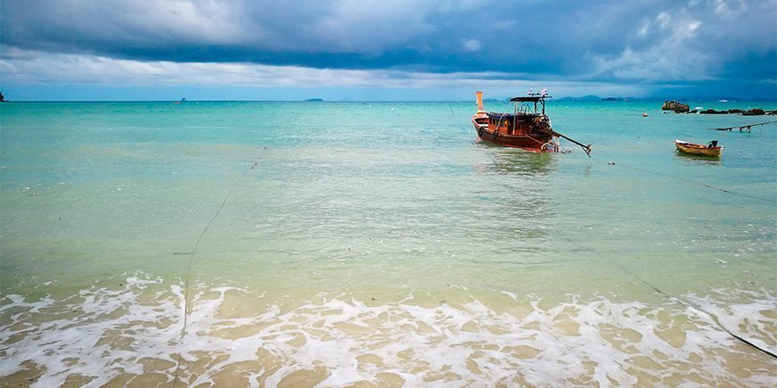Bewölkter Tag auf Koh Yao Yai in Thailand