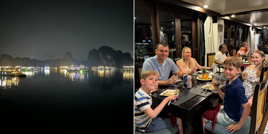 Abend auf dem Boot