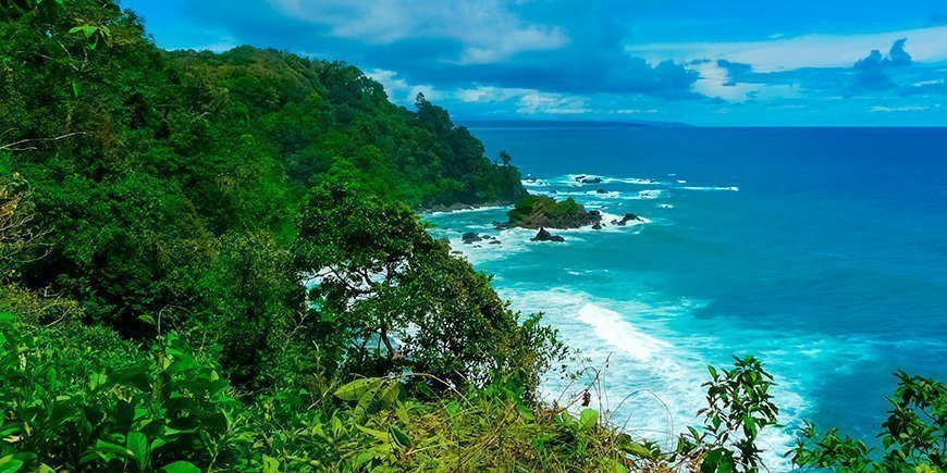 Corcovado am Pazifischen Ozean in Costa Rica