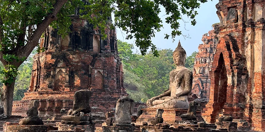 Tempel in Ayutthaya in Thailand