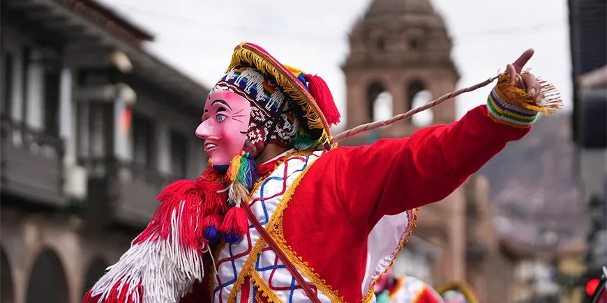 Inti-Raymi-Feierlichkeiten auf der Plaza Mayor in Cusco