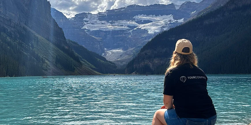 Louise von TourCompass am Lake Louise