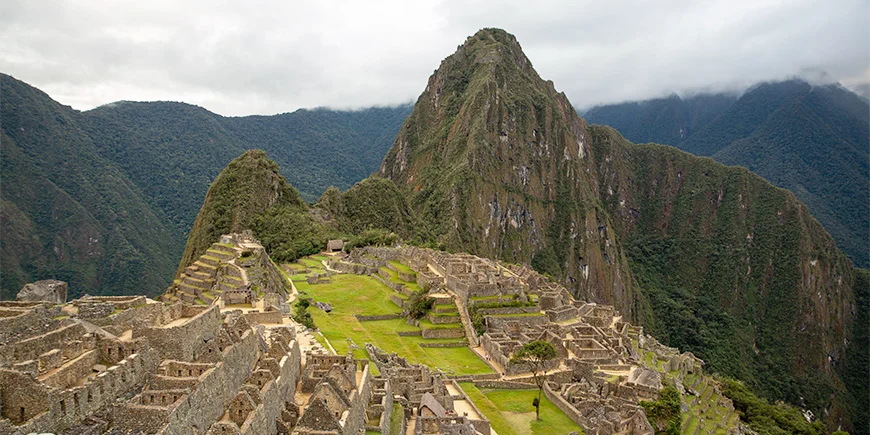 Panoramablick auf Machu Picchu