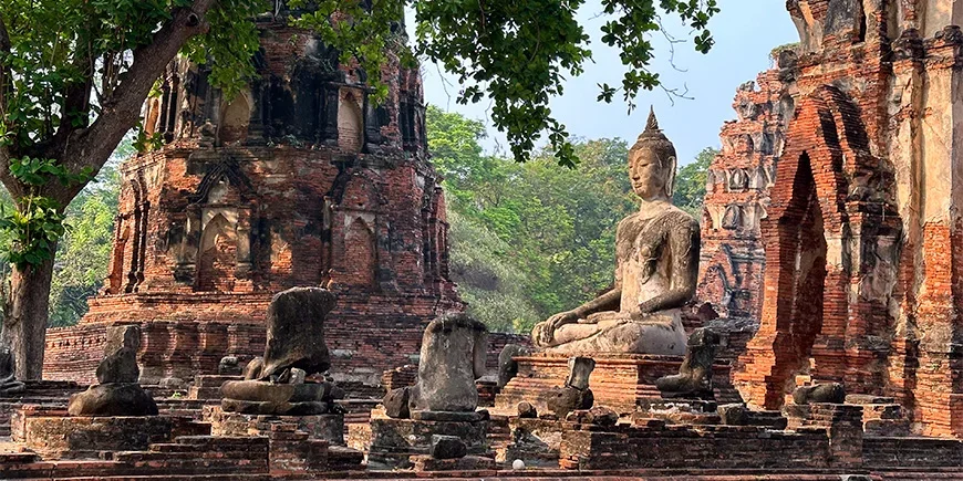 Die Ruinen von Ayutthaya in Thailand