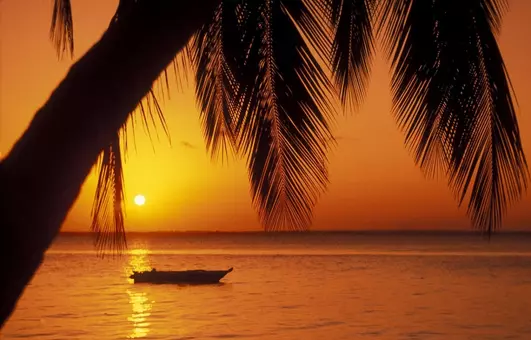 Sonnenuntergang auf Sansibar