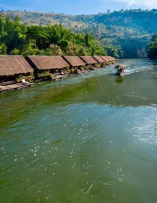 River Kwai Jungle Rafts am Fluss Kwai