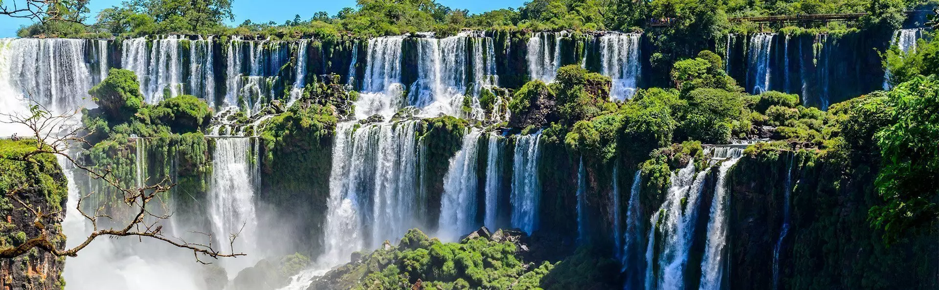 Iguazú-Wasserfälle in Argentinien, Blick vom Teufelsschlund aus